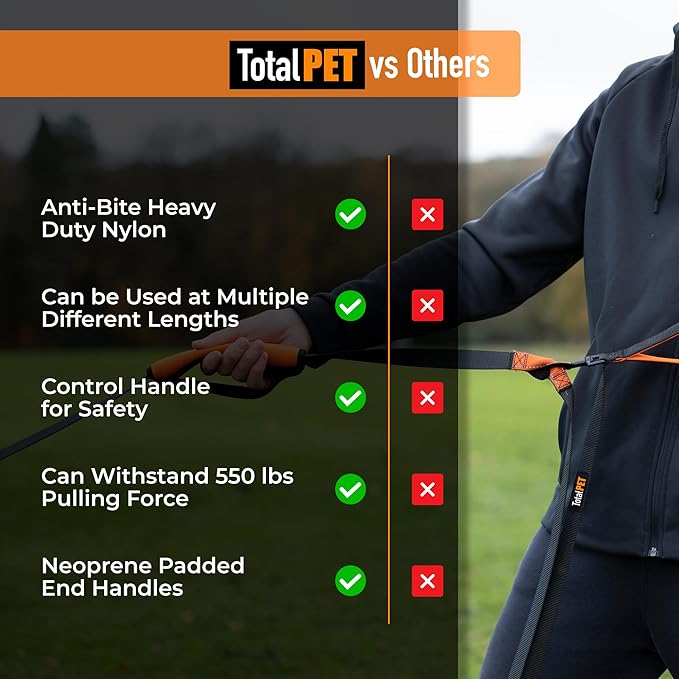 100ft Long Leash for Dogs - Long Line Dog Leash for Training Recall/Commands at Distance - Nylon, Heavy Duty - Ideal for Large & Small Breeds