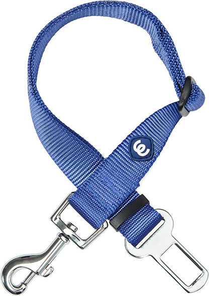 Blueberry Pet Dog Leash - Puppy Essentials & Heavy Duty Dog Leashes for Large Dogs - Marina Blue Seat Belt Tether for Pet Parents, Safety-Conscious Dog Lovers & Road Trip Enthusiasts