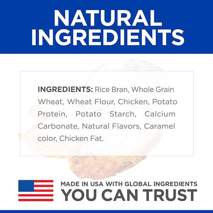 Hill's Natural Baked Light Biscuit Treats for Medium-Sized Dogs, Chicken, 8 oz. Bag