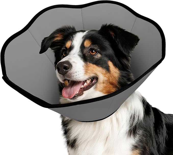 MIDOG Dog Cone Collar After Surgery, Soft Dog Cone Alternative to Stop Licking,Adjustable Elizabethan Recovery Cones for Small to Large Sized Dogs