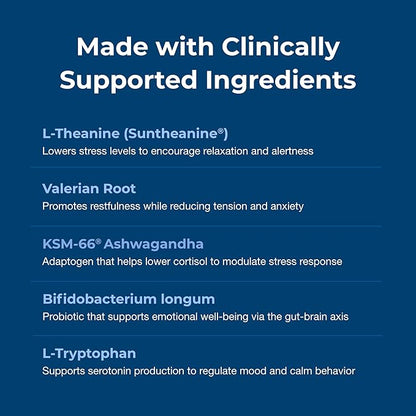 PetAg Dyne Soft Chews, Calming Supplement - Vet-Formulated for Dogs to Manage Normal Stress from Loud Noises, Travel & Separation - Non-Sedative - 60 Chicken Liver Flavor Chews