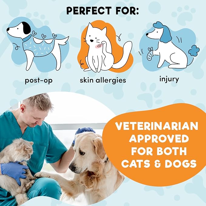 BENCMATE Inflatable Dog Cone Collar Alternative, Soft Dog Cone for Small Medium Large Dogs and Cats, Neck Recovery ECollar Donut Collar After Surgery (Large, Cowboy)