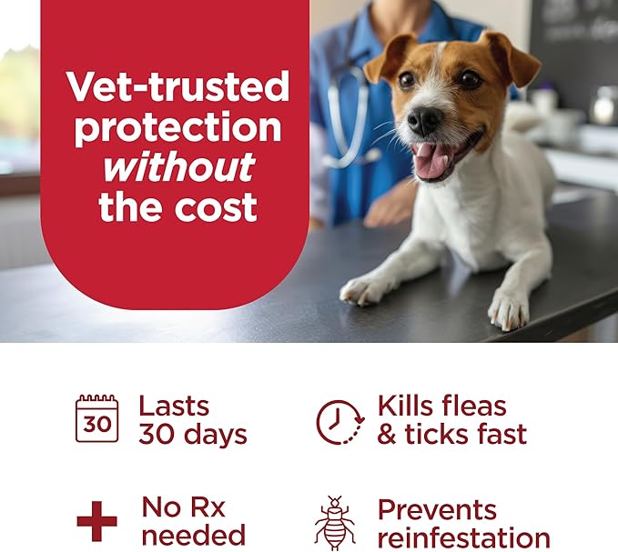 FirstAct Plus Flea Treatment for Dogs, Extra Large Dogs 89+ lbs, 3 Doses, Same Active Ingredients as Frontline Plus Flea and Tick Prevention for Dogs