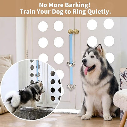 Luckyiren Dog Door Bell for Potty Training, Adjustable Length and Height, Pink