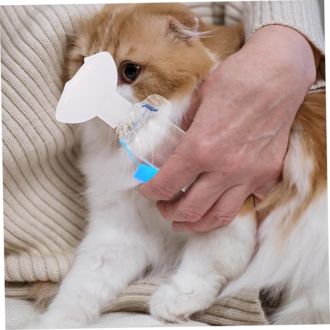 Totority Pet Spacer Mask for Cats and Dogs Breathing Indicator Chamber for Cough Relief Handheld Design for Optimal Medication