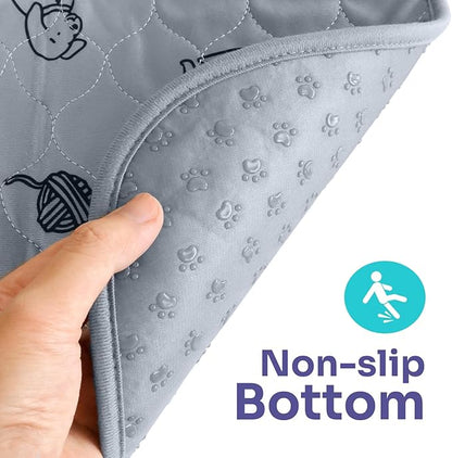 Extra Large 72"x72" Washable Pee Pads for Dog Super Absorbent, Reusable Pee Pads Non-Slip Waterproof Pet Training Mats for Playpen, Crate, Floor, Incontinence, Housebreak