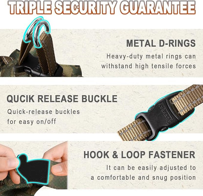 Dog Harness Step in Dog Vest Harness, Reflective Adjustable Puppy No Pull Harness Breathable Soft for Small and Medium Dogs Cats, Camo, XS
