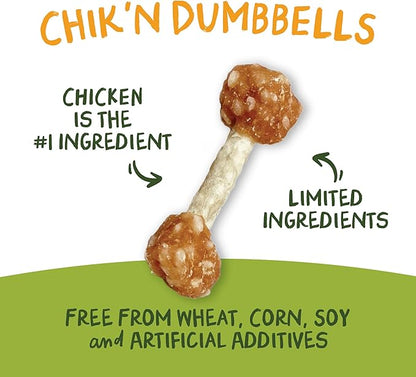 Pet 'n Shape Chik 'N Rice Dumbbells - All Natural Dog Treats, Chicken, 32 oz
