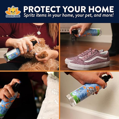 Bodhi Dog Bitter 2-in-1 No Chew & Hot Spot Spray - Natural Anti-Chew Remedy Better Than Bitter Apple - Soothes Hot Spots, Deters Chewing - Safe for Skin, Wounds & Furniture- Made in USA (8 Fl Oz)