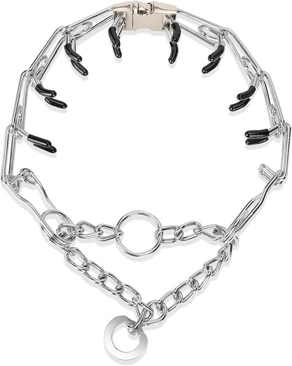 Adjustable Pinch Dog Training Collar Quick Release Buckle with Two Extra Links for Small Dogs