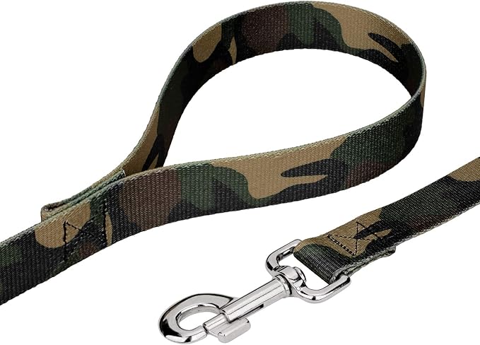 Country Brook Petz - Woodland Camo Martingale Dog Collar and Leash - Camouflage Collection Featuring Rugged Designs (1 Inch, Extra Large)