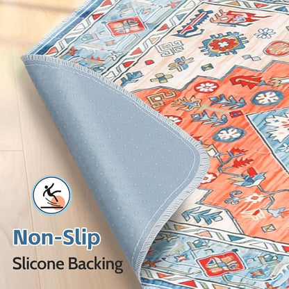 Washable Pee Pads for Dogs 2 Pack Reusable Puppy Training Pads 72"x72" Super Absorbent Waterproof Dog Training Pads, Non-Slip Potty Pads Whelping Pads Litter Mat Pet Supplies - Orange/Mix