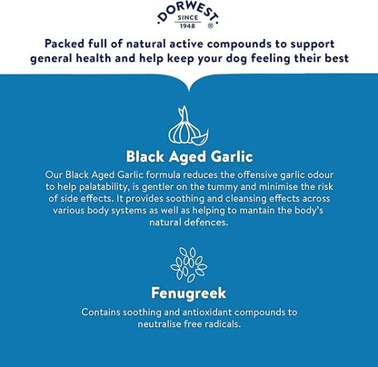 Dorwest Herbs Garlic And Fenugreek Tablets For Dogs And Cats 100 Tablets