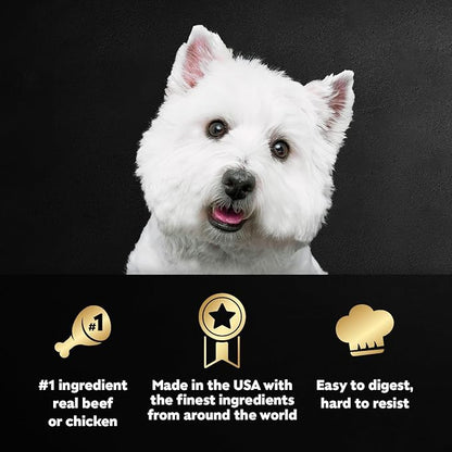 Cesar Wet Dog Food Steak and Chicken Lovers Variety Pack,Adult,Wet Food for Dogs with Real Beef or Chicken,3.5 oz Easy Peel Trays,36 Count (Pack of 2)