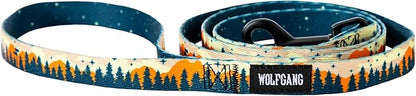 Wolfgang Heavy Duty Dog Leash, Pull-Tested to Over 800 lbs for Walking & Training, Overland Print, Small