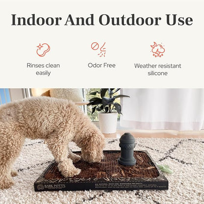 Small Dog Fire Hydrant 4x7 Silicone Soft Potty Training Aid for Small Breeds Under 10lbs Toy Breeds Indoor Outdoor Training Red