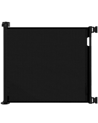 Veraste Retractable Baby Gate for Doorways and Stairs, Mesh Safety Gate for Pet, Indoor & Outdoor Use, One-Hand Operation, Easy Installation, 33.6" Tall, Expands to 71" Wide（Black,33.6"x71"）