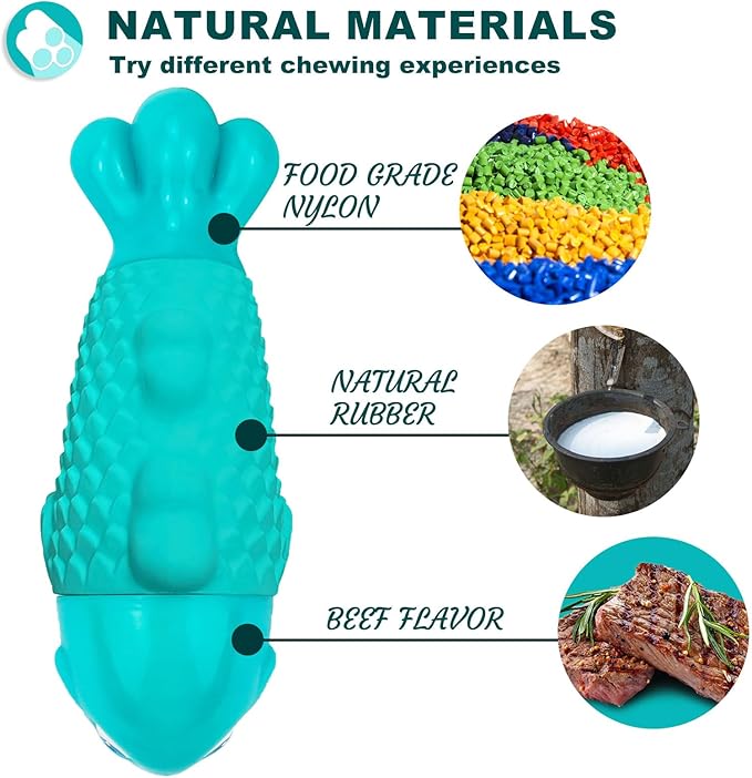 BoYoYo Dog Products Chew Toys, Squeaky Indestructible Dog Toys for Aggressive Chewers, Pet Supplies, Super Chewer, Heavy Duty