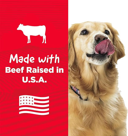 Country Kitchen Beef Jerky Tender Dog Treats, Made with Real Beef, High Protein, Low Fat, No Artificial Colors, 16 oz