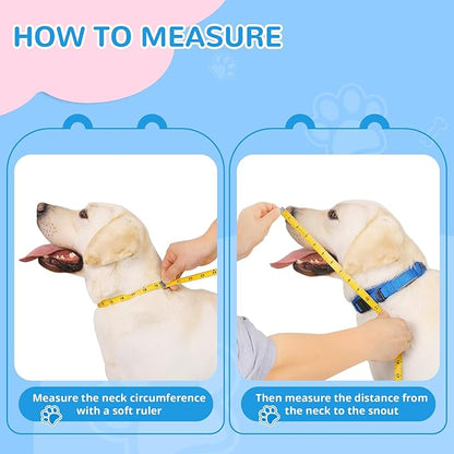 Sponge Core Dog Cone, Inflatable Dog Cone Collar Alternative, Dogs Donut Collar After Surgery, Soft Cone for Large Medium Small Dogs to Stop Licking, No Inflation Required, Clear View(Size 1, Pink)