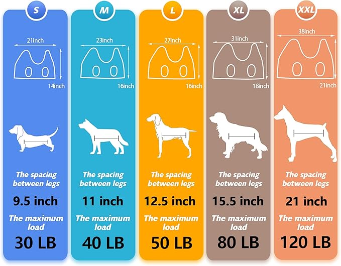 ATESON Dog Grooming Hammock - Upgrade Pet Grooming Harness for Nail Trimming (XL 80lb), Dog Sling for Nail Clipping, Dog Hanging Holder Hanger for Cutting Nail with Nail Clippers