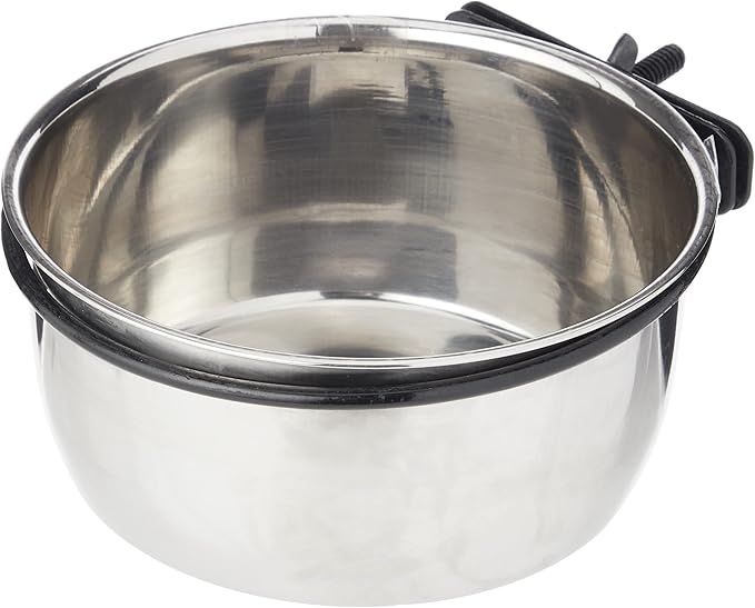 CLASSIC Pet Products Coop Cup Stainless Steel Fixed Feeding Bowl, 600 ml