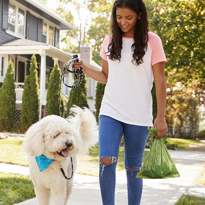 240 Count Lavender Scented 13” x 9” Dog Poop Bags Rolls, Leakproof Strong & Sturdy Waste Bags for Doggie Cat Pet
