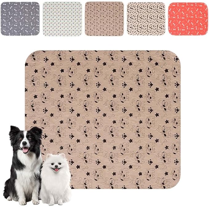 Puppy Pads for Dogs, 2026 New Washable Puppy Pads with Pheromones, Pee Pads for Dogs & Cats, Durable Leak-Proof & Anti-Slip Pet Training Pads for Home & Travel, Reusable (Brown, 31.5" x 35.4")