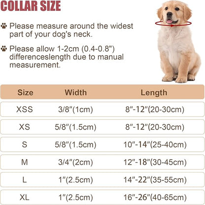 Reflective Dog Collar with Buckle Adjustable Safety Nylon Collars for Small Medium Large Dogs, Grass Green XXS