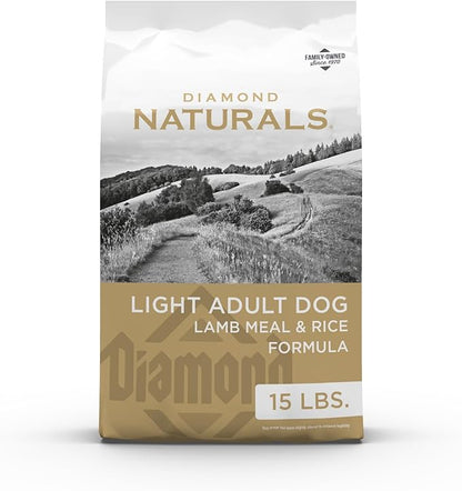 Diamond Naturals Light Dry Dog Food Formula with Quality Lean Protein, Probiotics and Essential Nutrients