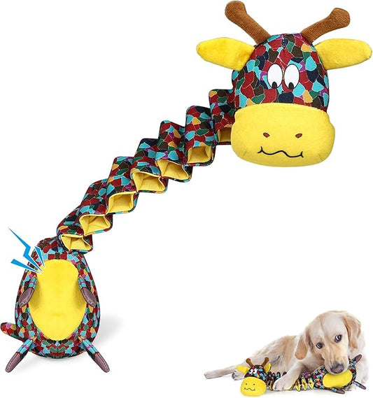 Tough Indestructible Dog Toys for Aggressive Chewers, Durable Dog Chew Toys for Large Breeds With Cotton Material & Crinkle Paper, Aggressive Chew Toys for Dogs