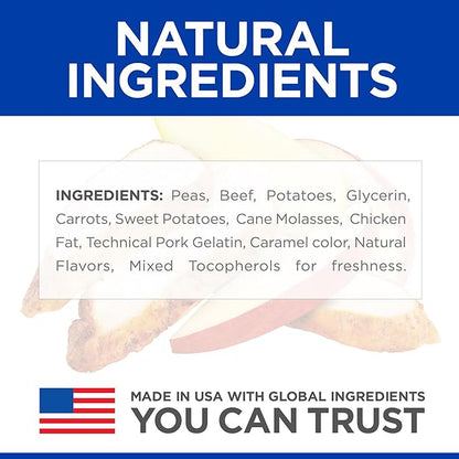 Hill's Grain Free Soft-Baked Naturals Dog Treats, Beef & Sweet Potato, 8 oz. Bag