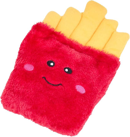 ZippyPaws NomNomz - Dog Squeaky Toys to Keep Them Busy, Funny Food Plush for Small & Medium Dogs, Cute Stuffed Puppy Toy, Pet Products, Gift for Dogs of All Breeds, Soft and Cuddly - Fries