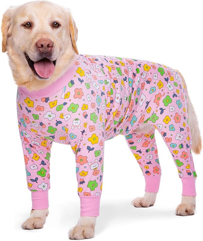 Dog Surgery Recovery Suit Onesies for Large Dogs Spayed Recovery Suit Cone Alternative After Surgery Abdominal Wounds Protector Dog Bodysuit for Medium Large Dogs Pajamas