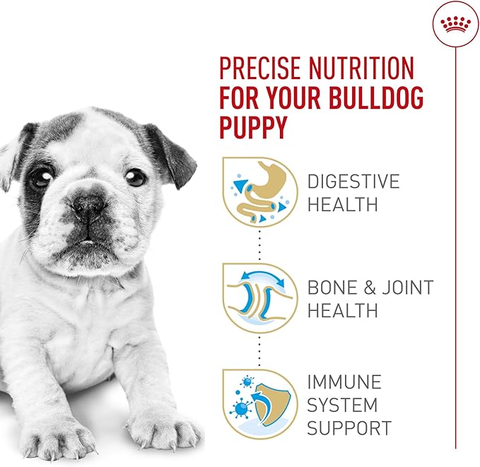 Royal Canin Breed Health Nutrition Bulldog Puppy Dry Dog Food, 6 lb Bag