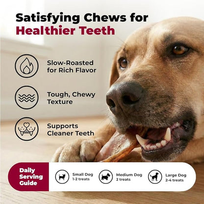 Best Pet Supplies GigaBite Half-Cut Pig Ears for Dogs - All-Natural Slow-Roasted Chews that Clean Teeth and Satisfy Aggressive Chewers - 40 Pack for Medium, Large Dogs