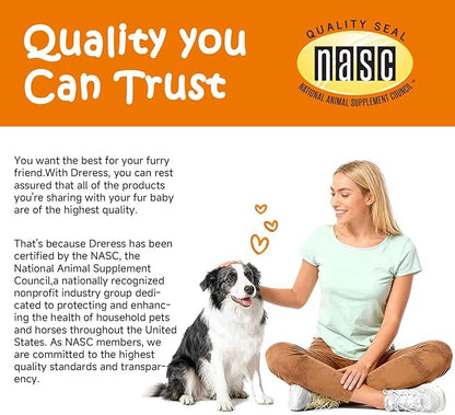 Multi-Symptom Dog Allergy Relief Chews with Probiotics - Soothe Itching, Ears, Paws - Lamb Flavored, 120ct