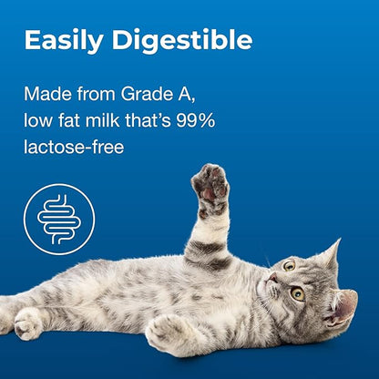 Pet-Ag Cat-Sip Real Milk Treat - 8 oz, 12 Pack - Ready-to-Feed Snack for Cats & Kittens - Easy to Digest with 99% Lactose-Free, Low-Fat Grade A Milk - Encourages Hydration - Promotes Eye, Heart Health