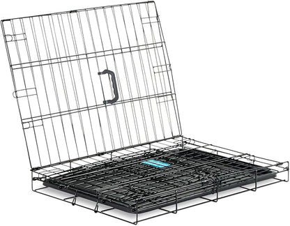 Carlson Pet Products SECURE AND FOLDABLE Single Door Metal Dog Crate, Small, 24.0"L x 18.0"W x 19.0"H