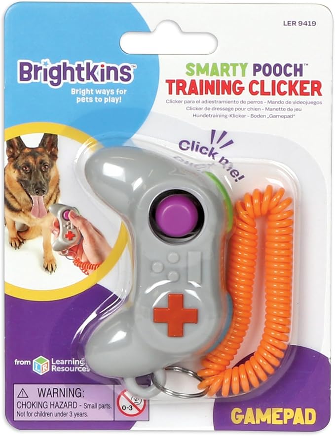 Brightkins Gamepad Training Clicker - Dog Training & Behavior Aids, Puppy Obedience Clicker, Pet Trainer Tools, Cat Trainer Supplies, Clickers for Dogs and Puppies, Clear Sound, 1 Piece
