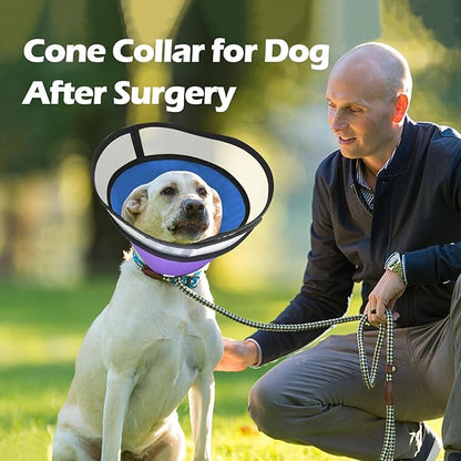 Dog Cones for Medium Large Dogs, Soft Dog Cone Collar Alternative for After Surgery