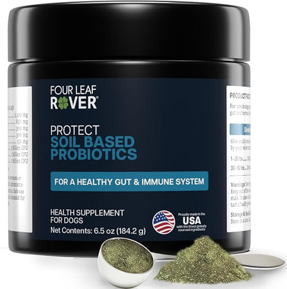 Protect - Probiotics for Dogs - Veterinarian Formulated - with Natural Prebiotics and Antioxidants - Detoxification & Gut Health - 60 Day Large Dog Supply