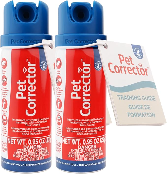 Pet Corrector Dog Trainer Twin Pack - Stops Barking, Jumping Up, Place Avoidance, Food Stealing, Dog Fights & Attacks. Help stop unwanted dog behaviour. Easy to use, safe, humane, and effective (30ml)