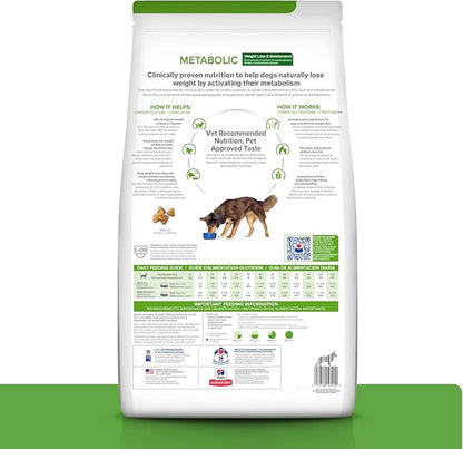 Hill's Prescription Diet Metabolic Weight Management Dry Dog Food, Chicken, 27.5 lb. Bag