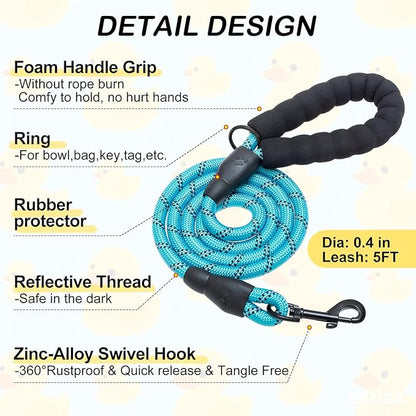 BEAUTYZOO Small Dog Harness and Leash Set,Step in No Choke No Pull Soft Mesh Dog Harnesses Reflective for Extra-Small/Small Medium Puppy Dogs and Cats,BlueDuck M
