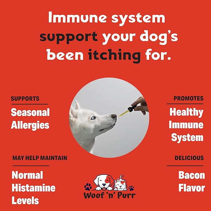 Dog Antibiotics for Infection, Coughs, UTIs, Allergies, Itching | Natural Antibiotics for Dogs to Support Skin, Coat, & Digestion | for All Breeds & Ages | 1 fl oz