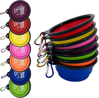 Collapsible Dog Bowl, 10 Pack, Portable, Safe, Reusable, Suitable for Indoor and Outdoor Activities