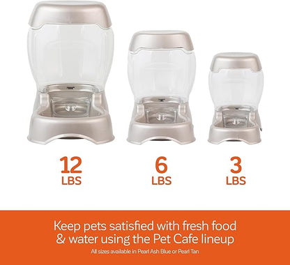 Petmate Pet Cafe Feeder Dog and Cat Feeder Pearlescent Colors 3 Sizes, Made in USA (Pack of 6)