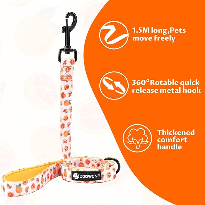 Dog Cat Harness and Leash Set, Puppia Soft Mesh Padded and Adjustable Puppy Vest Cute Dog Clothes Escape Proof Easy Walk Pet Accessories (Grapefruit, L (Neck 15.7"-21"; Chest 19.6"-28.3"))