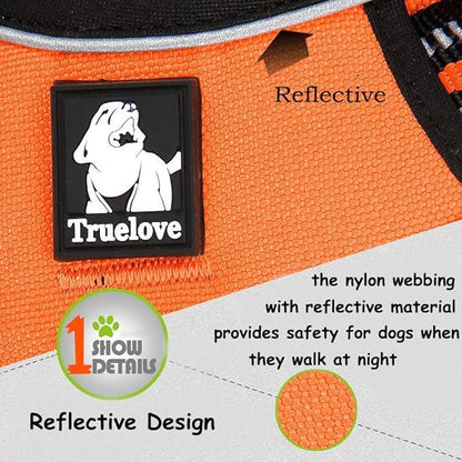 Creation Core Reflective Nylon Dog Harness and Training Leash Set Padded Durable Adjustable, Green S